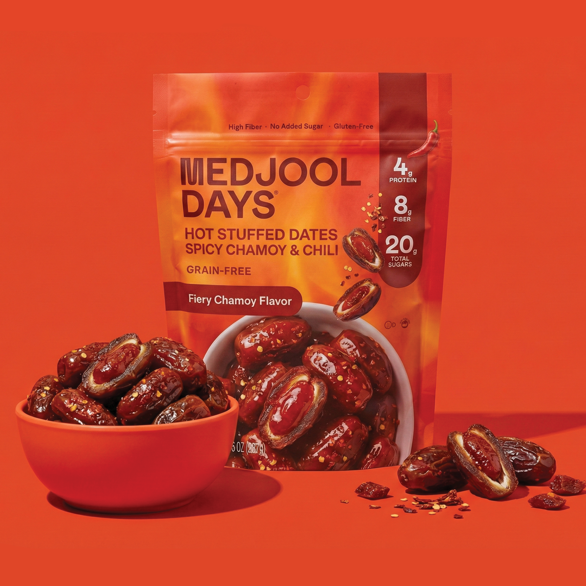 Hot Stuffed Dates Spicy Chamoy & Chili