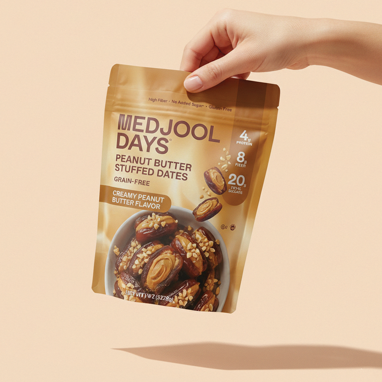 Peanut Butter Stuffed Dates