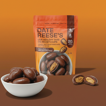 Date Reese's Peanut Butter & Chocolate Stuffed