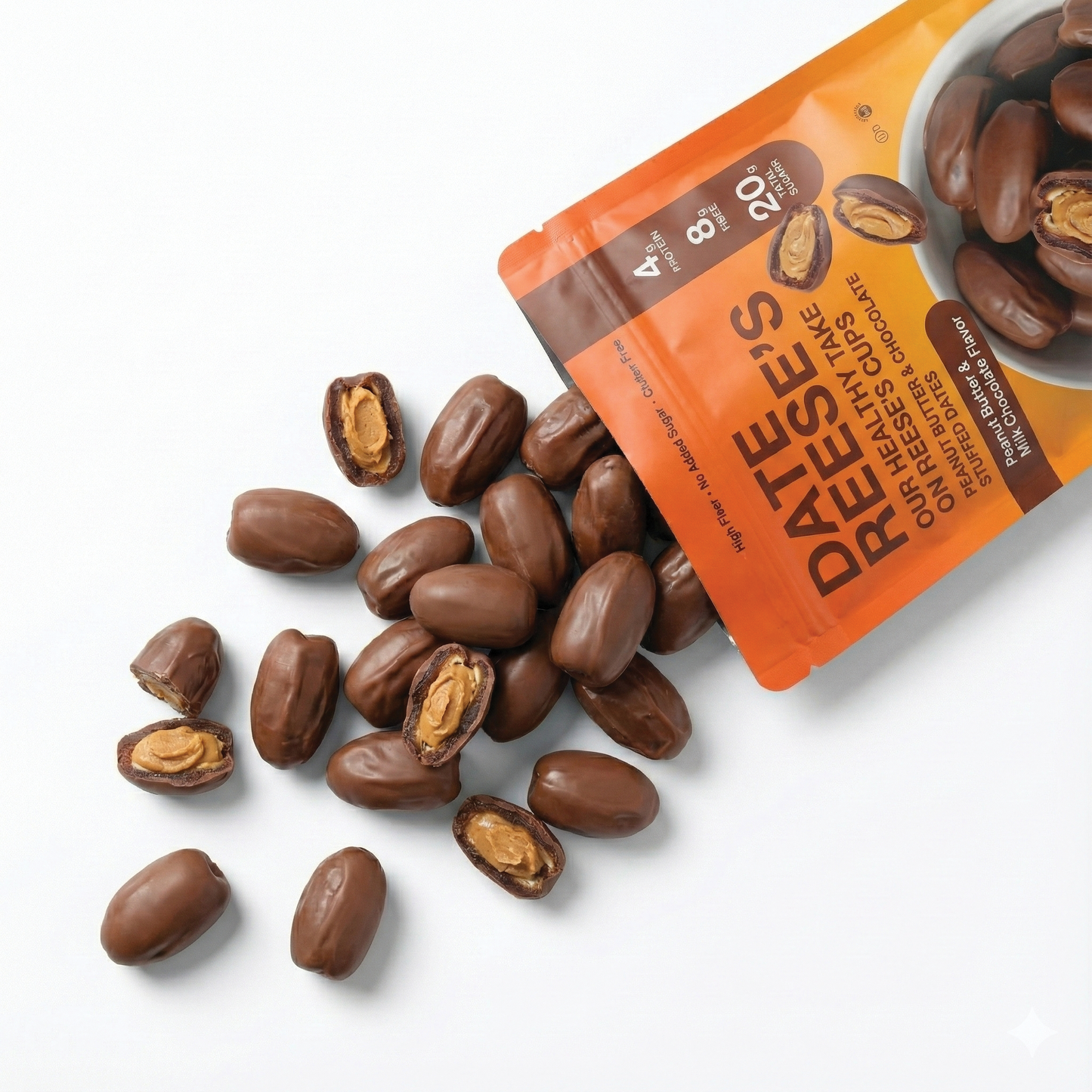 Date Reese's Peanut Butter & Chocolate Stuffed