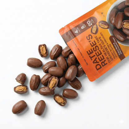 Date Reese's Peanut Butter & Chocolate Stuffed