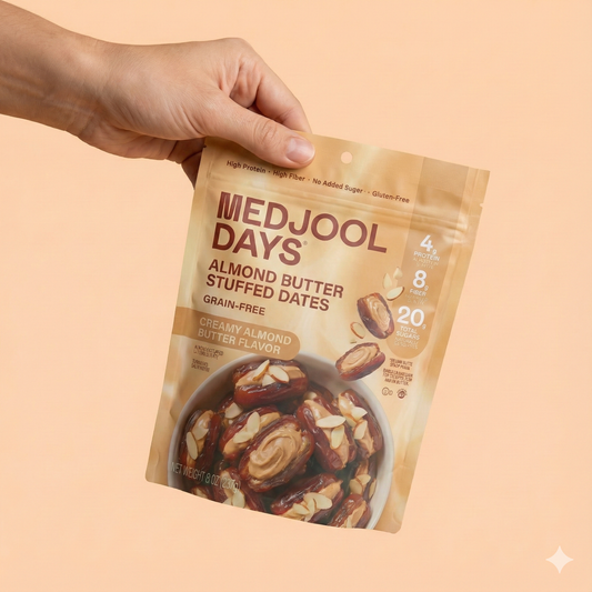 Almond Butter Stuffed Dates