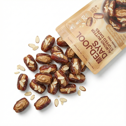 Almond Butter Stuffed Dates