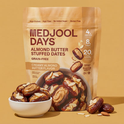 Almond Butter Stuffed Dates
